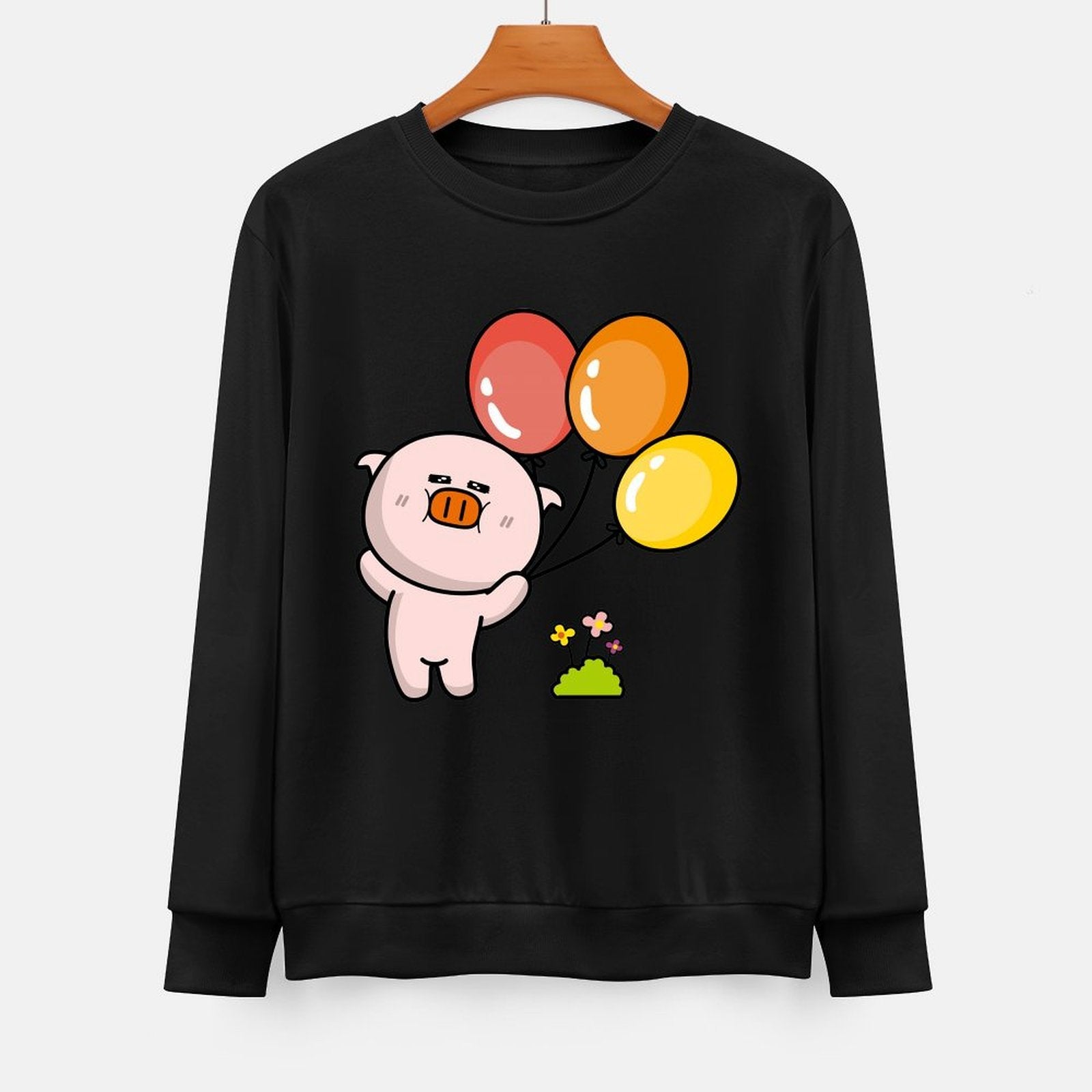 Front Patterned Long Sleeve TopEssential EasyWear